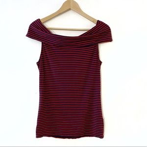 Ralph Lauren striped off the shoulder top